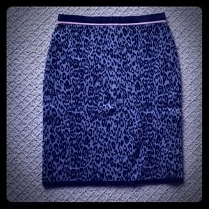 Karl Lagerfeld leopard sweater skirt NWOT sz S
